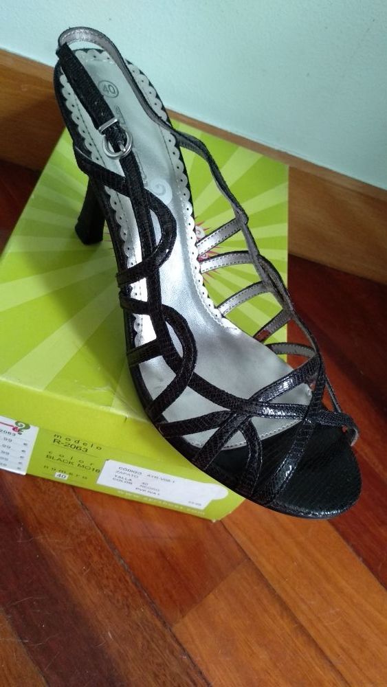 sandalias poco tacón talla 40