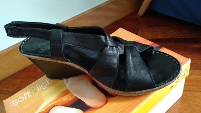 sandalias de piel talla 41