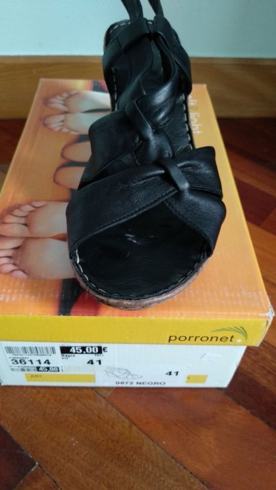 sandalias de piel talla 41