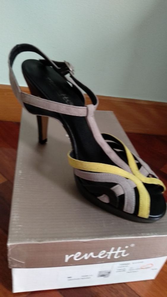 sandalia tacón piel 41