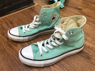 converse verdes agua