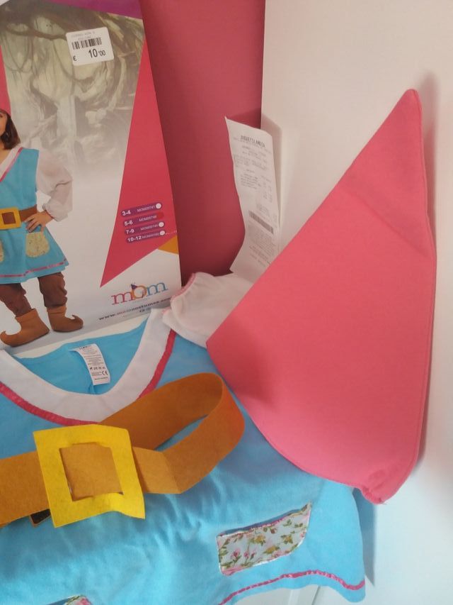 Disfraz Infantil Gnoma Talla: 5.6 años