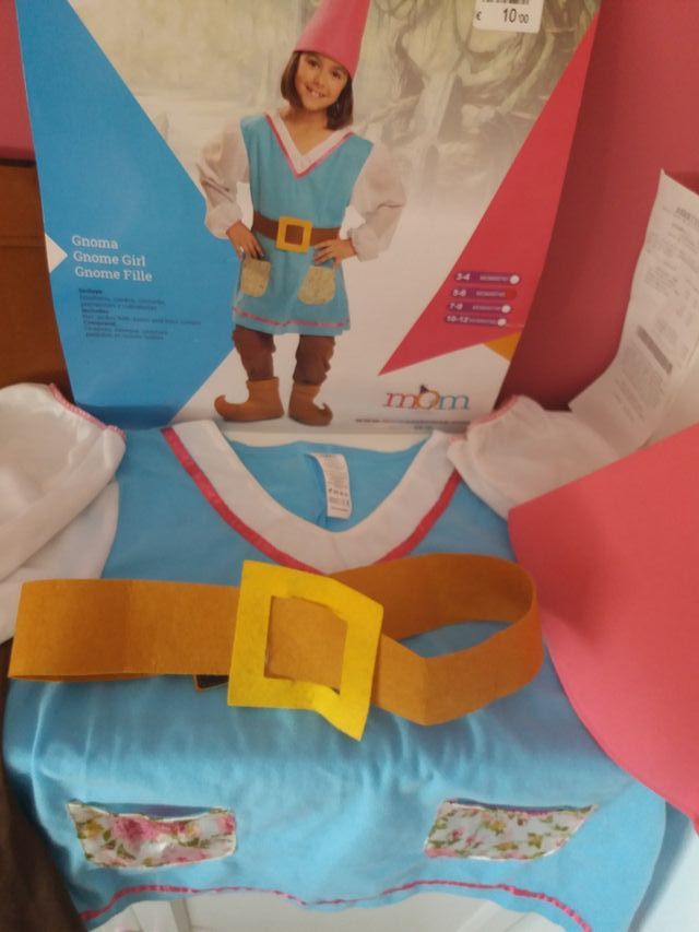 Disfraz Infantil Gnoma Talla: 5.6 años