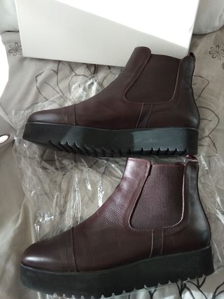 GADEA Botines piel marrón t 41 de segunda mano por 40 EUR en Alcobendas en  WALLAPOP
