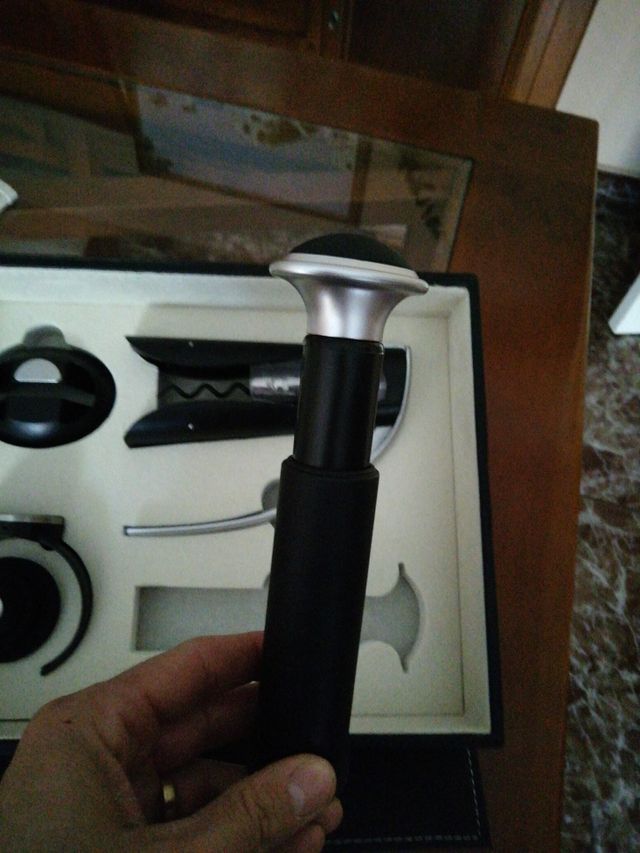 estuche accesorios para vino