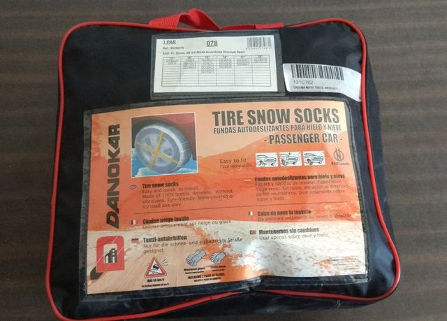 cadenas de tela para nieve