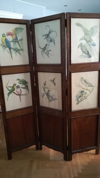 Biombo de madera de segunda mano en WALLAPOP