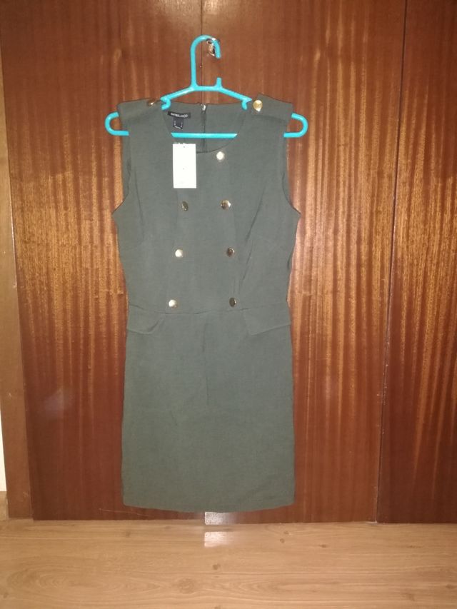 Vestido verde militar Suite Blanco