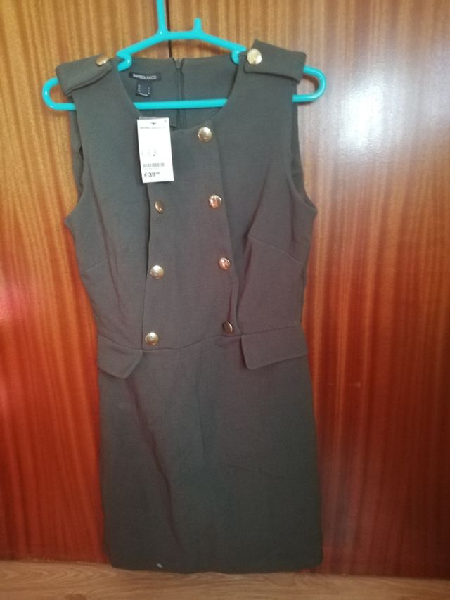 Vestido verde militar Suite Blanco