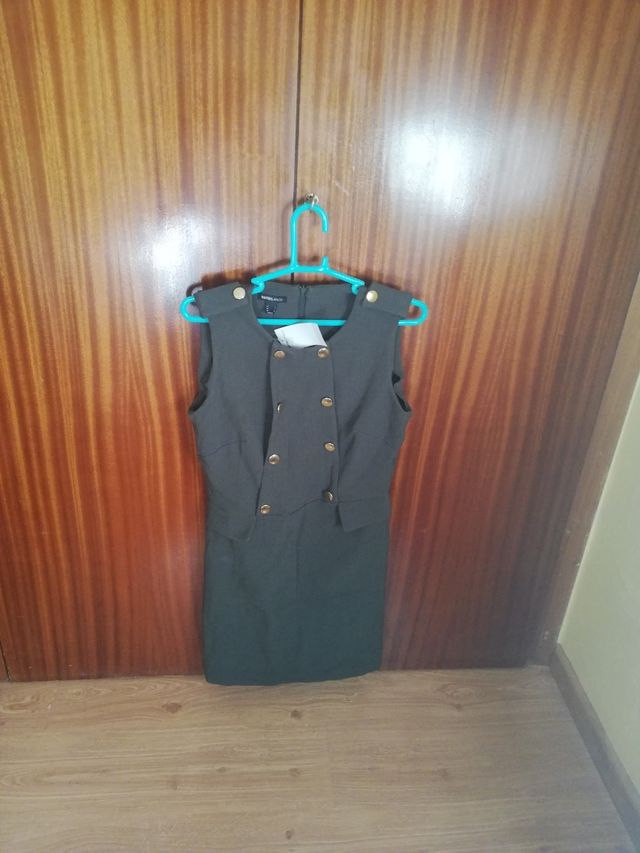 Vestido verde militar Suite Blanco