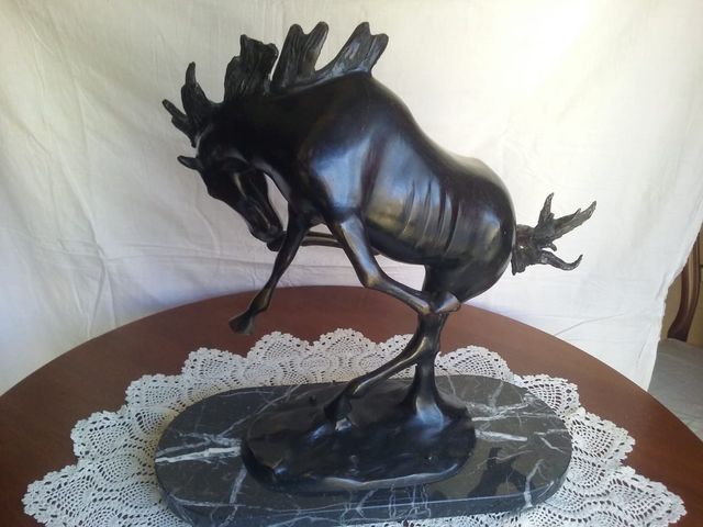 ANTICA FIGURA DI CAVALLO IN BRONZO
