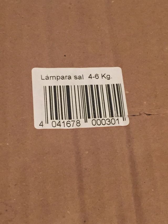 Lampara de sal del Himalaya