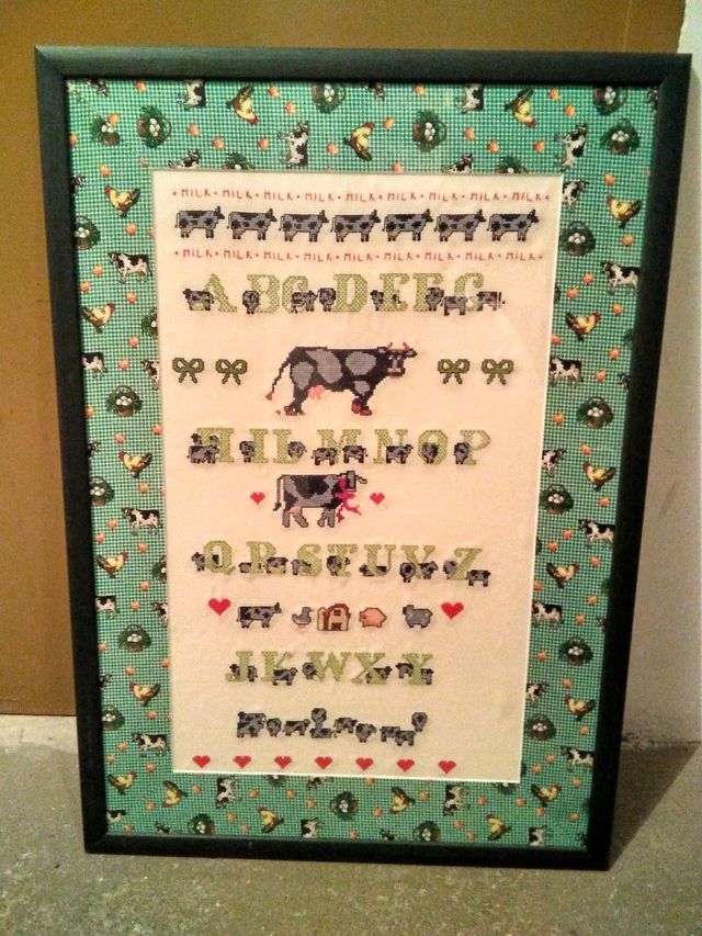 Cuadro de petit point.