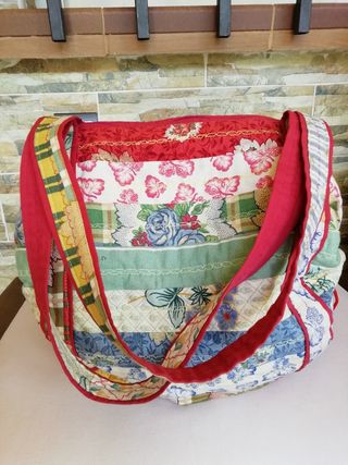 Bolso, bolso de playa, toalla de patchwork de segunda mano por 9 EUR en  Cubas de la Sagra en WALLAPOP