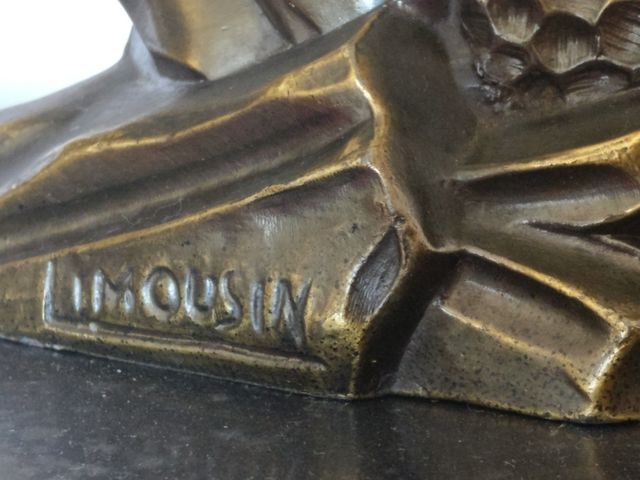 Ciervos escultura bronce Art deco