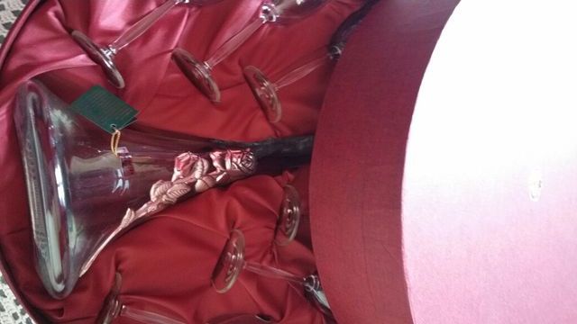 Juego Licor plata y cristal