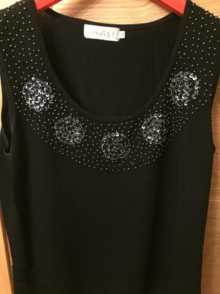 Suéter negro de fiesta talla 50