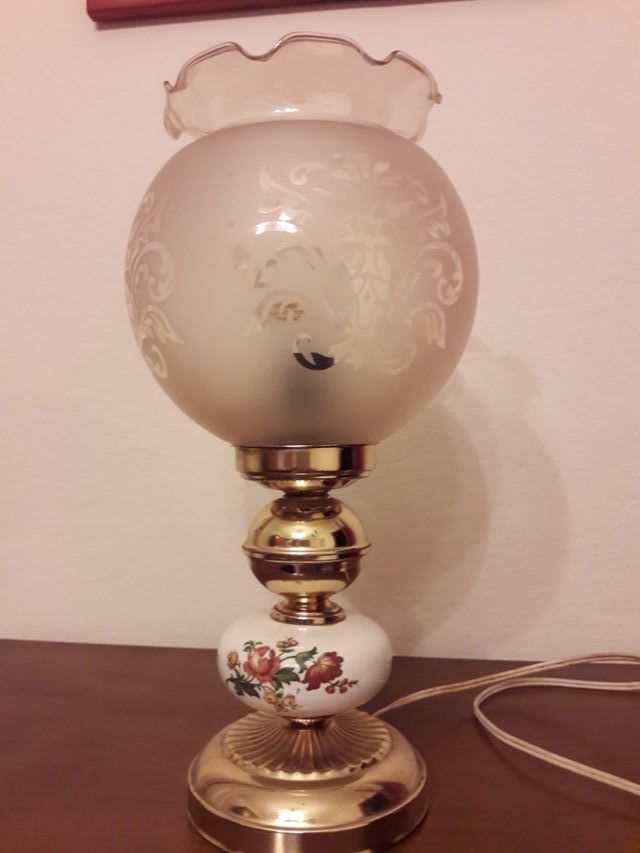 candeeiro de mesa de café vintage