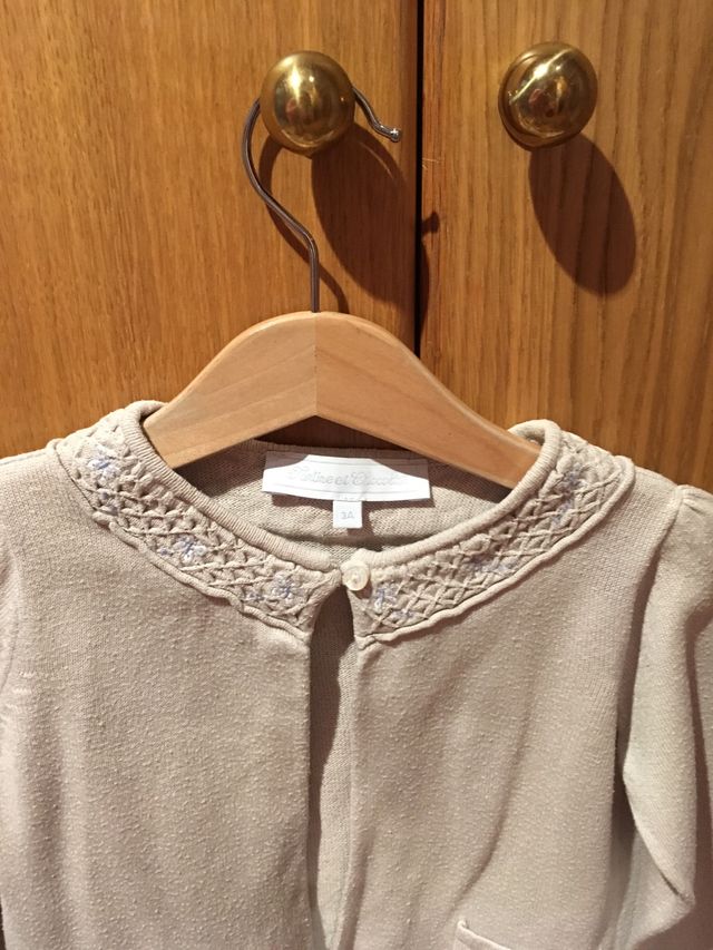 Chaqueta gris talla 3-4 Tartine et Chocolat