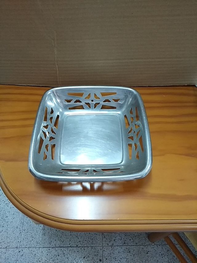 cacharros vintage de acero inoxidable