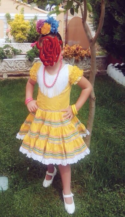 traje de flamenca niña