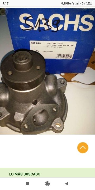 bomba agua Iveco y fiat