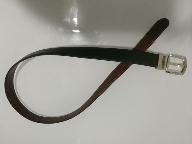 Cinturon niño reversible, Negro/Marron