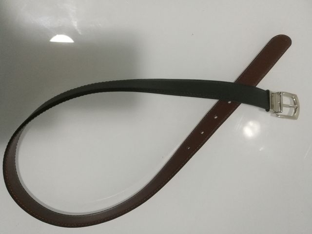 Cinturon niño reversible, Negro/Marron