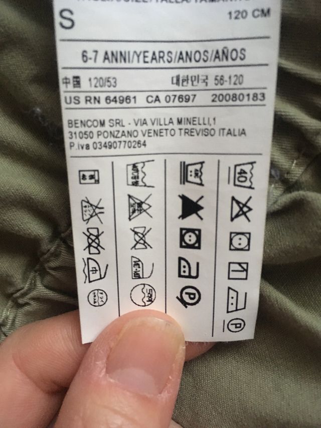 Chaqueta Benetton niña 6/7 años