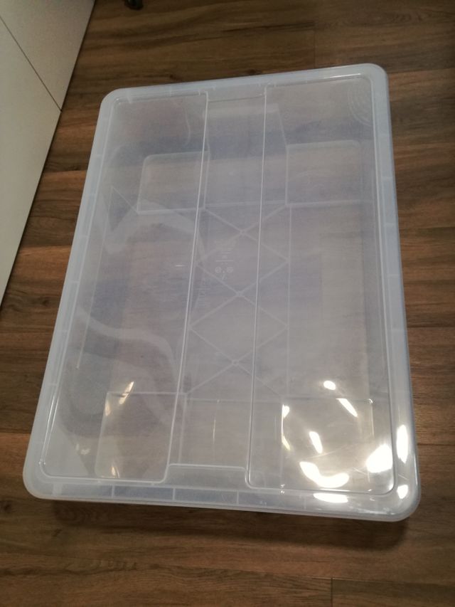 Ikea Samla Caja con tapa transparente caja de almacenamiento 78x56x18 cm//55 L