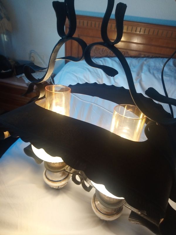 lámpara forja