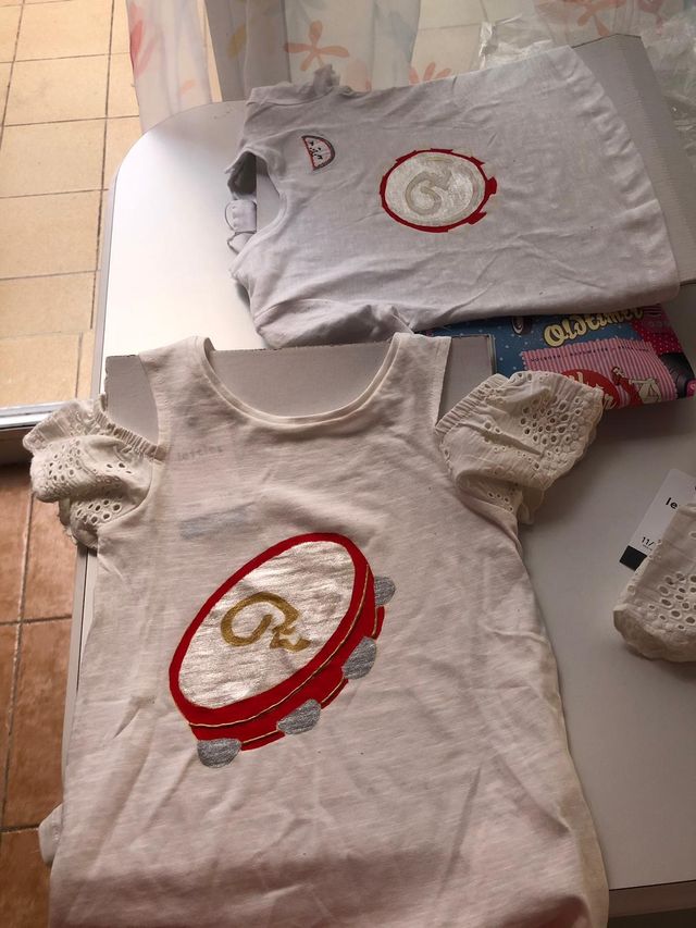 Camisetas pintadas a mano para moros y cristianos