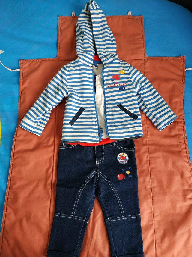 Conjunto tuc tuc bebe niño 6 meses - sin estrenar