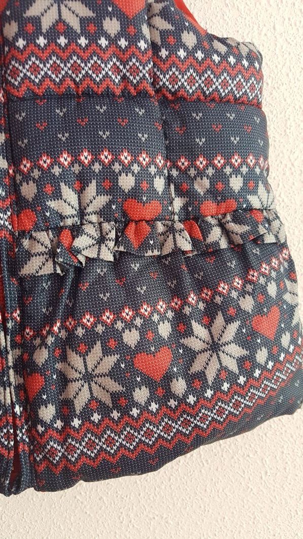 CHALECO BEBÉ NIÑA REVERSIBLE