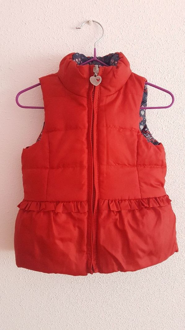 CHALECO BEBÉ NIÑA REVERSIBLE