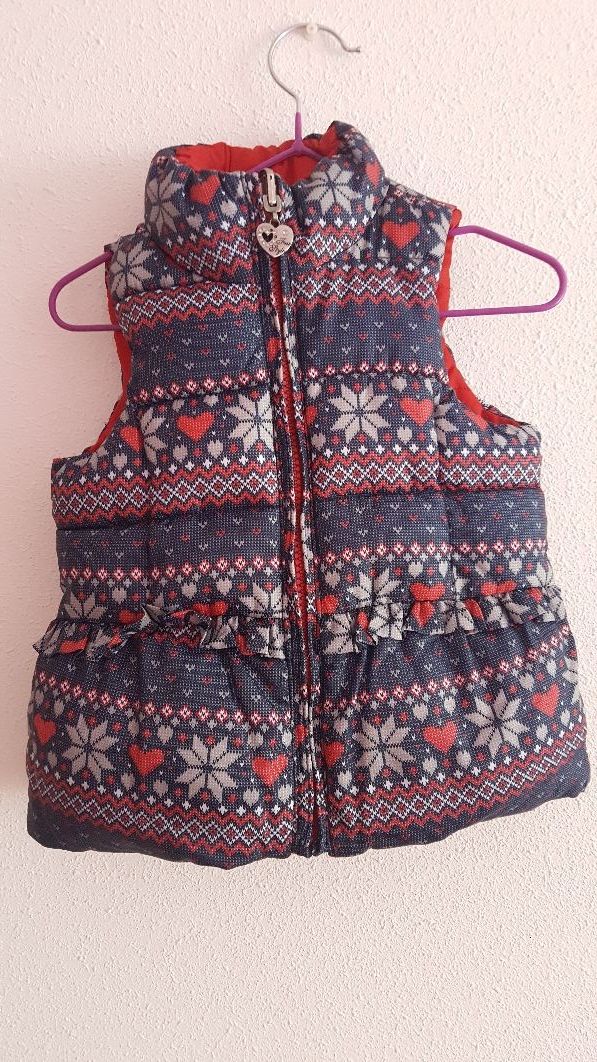 CHALECO BEBÉ NIÑA REVERSIBLE