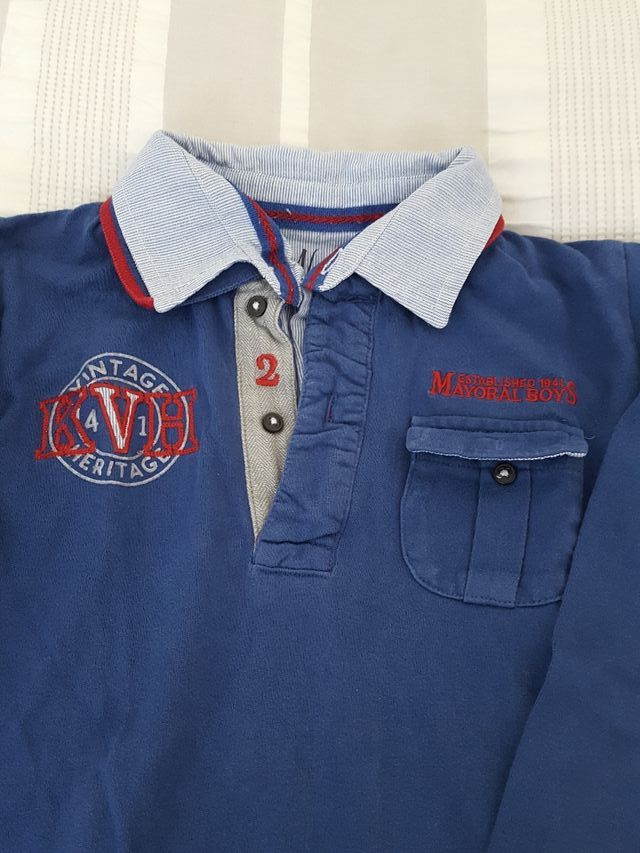 Polo niño manga larga marca Mayoral. T-6