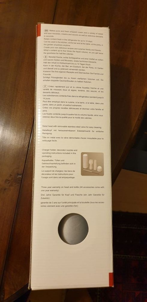 NUEVO sifon aluminio 1l. marca Mosa