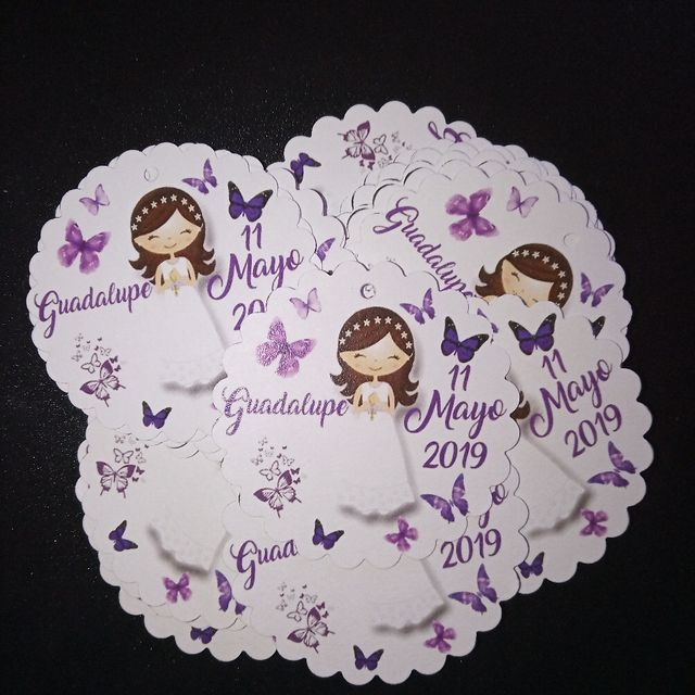 Etiquetas para detalles de comunion