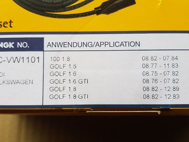 juego de cables de encendido golf