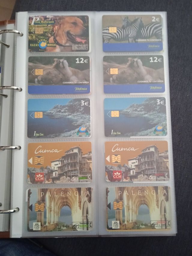 tarjetas telefonicas