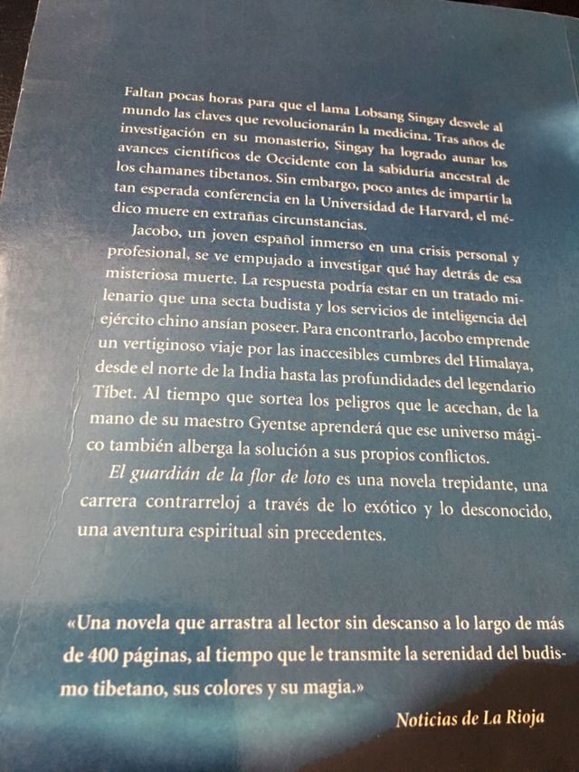 LIBRO EL GUARDIÁN DE LA FLOR DE LOTO