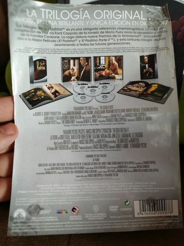 DIGIBOOK TRILOGÍA EL PADRINO DVD
