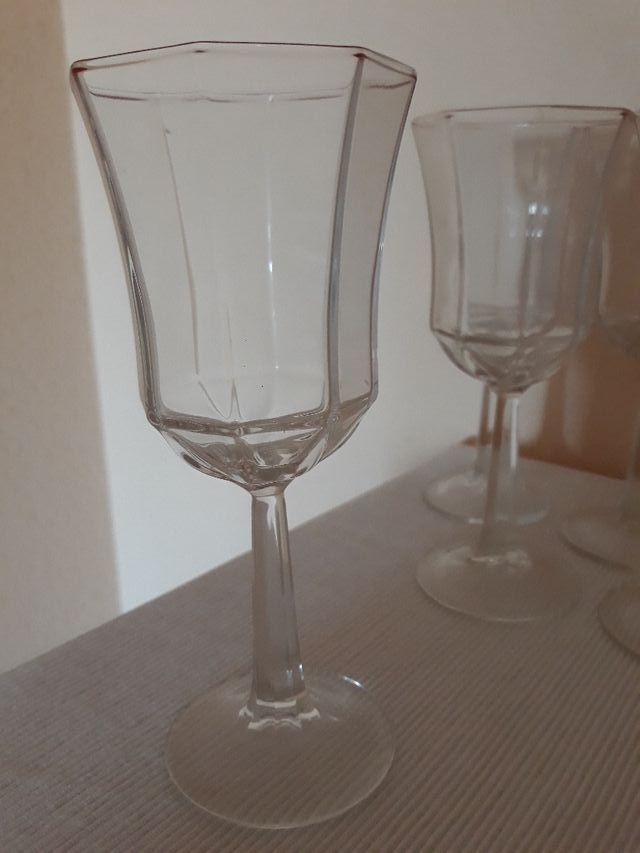 18 copas de cristal