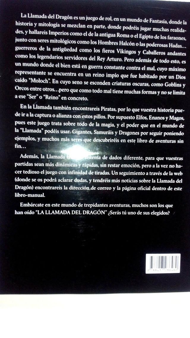 LIBRO "LA LLAMADA DEL DRAGÓN"