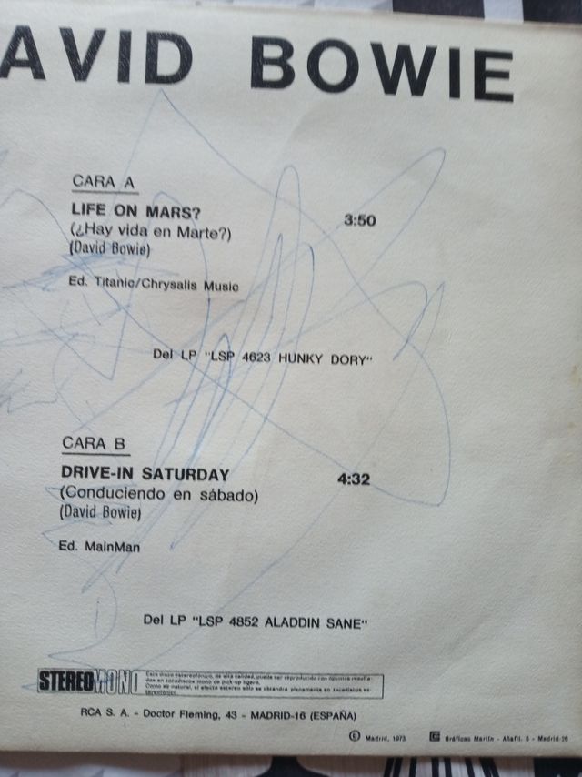 disco presentación en 1973