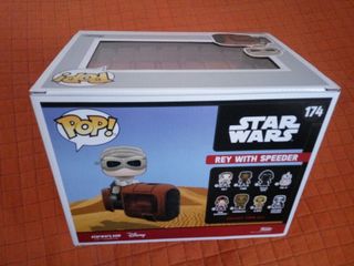 NEW!!! Funko POP 174 Rey with Speeder Galactic Convention -Star Wars