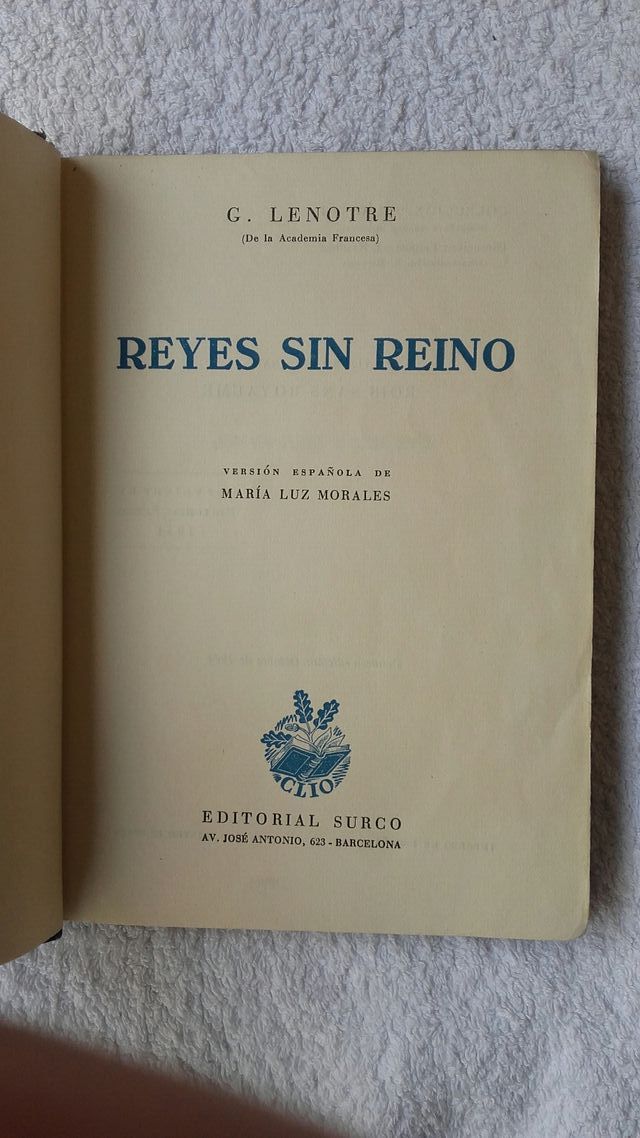 Reyes sin reino. G. Lenotre.
