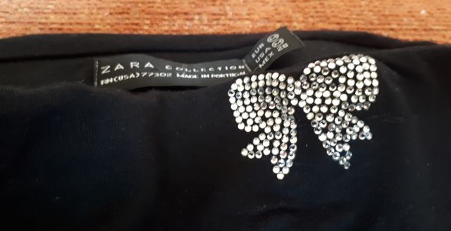 top vestir palabra honor ZARA