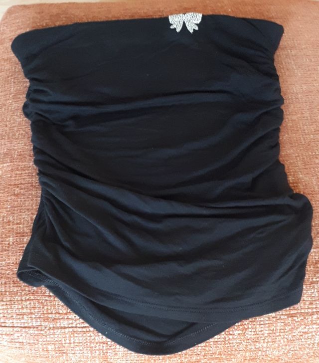 top vestir palabra honor ZARA